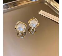 Geometric Rhinestone Pearl Earrings Female Earrings Wedding Jewelry Birthday Gifts