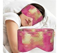 Geometric Rhombus Modern Abstract Art, Sleep Mask for Home Travel, Full Eye Covers Light Blocking Eye Mask Sleep Eye and Ear Muffs