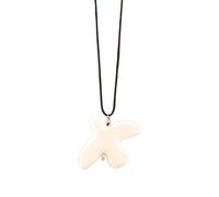 Geometric Round Hoop Necklace For Women Fashion White Peace Gift Jewelry Necklace Necklac Dove Ong