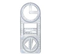 Geometric Rule - Creative Tools for Learning Mathematics Geometric Drawing Ruler | Rulers and Drawing Templates Flexible Geometric Ruler Drawing Template Learning Aid, Elementary School Size Small