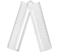 Geometric Ruler Abs Multifunctional White for Angle Measurement
