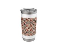 Geometric Sarkoz Hungarian Cross Stitch Style Stainless Steel Insulated Tumbler