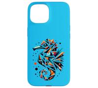 Geometric Seahorse: Marvel of Ocean Art Case for iPhone 15