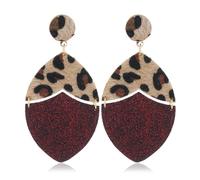 Geometric Serpentine Earrings, Copper, Polyurethane, Cubic Zirconia, Pearl, Not a Gemstone