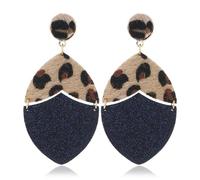 Geometric Serpentine Earrings, Copper, Polyurethane, Cubic Zirconia, Pearl, Not a Gemstone