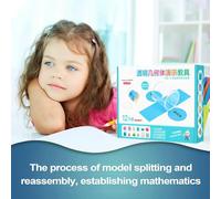 Geometric Shapes - 3D Shapes Math Manipulatives Kit, Classroom Geometry Models | Early STEM Learning Aids, Homeschool Activity Set, Colorful Teaching Cubes Cones Cylinders Spheres for Kids Education