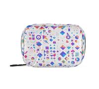Geometric Shapes Gradient Colors Medical Bag with Detachable Compartments Portable Travel bagorganizer for Travel