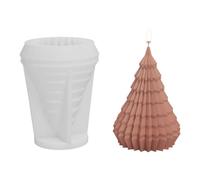 Geometric Shapes Silicone Mold Wax Christmas Tree Jewelry Holder Aromas Soap Molds Temperature Resistant Tools