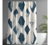 Geometric Shower Curtain 200x220 cm - 3D Shower Curtains Bathroom Garden Decor,Quick Dry Outdoor Curtains Waterproof Fabric Bath Curtain with 12 Plastic Hooks,Suitable for Bathtub,Room Stripes -wY534