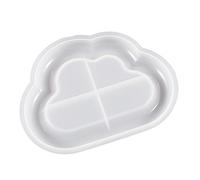Geometric Silicone Tray Mold for Organizing Jewelry Stationery Flower Cloud Shape Plate Resh Heart Dish Epoxy Flower Tray Resin