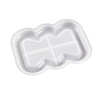 Geometric Silicone Tray Mold for Organizing Jewelry Stationery Flower Cloud Shape Plate Resh Heart Dish Epoxy Flower Tray Resin