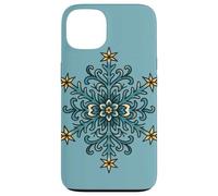 Geometric Snowflake Mandala Winter Zen Pattern Minimalist Case for iPhone 13