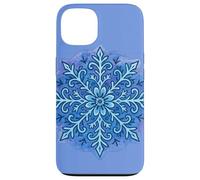 Geometric Snowflake Mandala Winter Zen Pattern Minimalist Case for iPhone 13