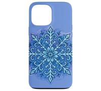 Geometric Snowflake Mandala Winter Zen Pattern Minimalist Case for iPhone 13 Pro Max