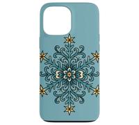 Geometric Snowflake Mandala Winter Zen Pattern Minimalist Case for iPhone 13 Pro Max