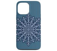 Geometric Snowflake Mandala Winter Zen Pattern Minimalist Case for iPhone 13 Pro Max