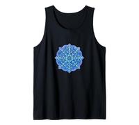 Geometric Snowflake Mandala Winter Zen Pattern Minimalist Tank Top