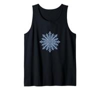 Geometric Snowflake Mandala Winter Zen Pattern Minimalist Tank Top