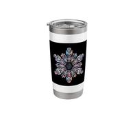 Geometric Snowflake Winter Math Vector Art Stainless Steel Insulated Tumbler