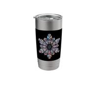 Geometric Snowflake Winter Math Vector Art Stainless Steel Insulated Tumbler