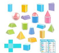 Geometric Solids - PP, 11.22 Inches, 3D Shapes, Geometric Shapes | Educational Aids for Mathematics, Educational Models for Learning Geometry, Classroom Demonstrations, School, Studen