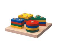Geometric stacking game Multicoloured one size