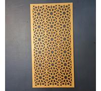 Geometric Star Arabic Design Grate Pattern trellis Pattern Screen Radiator Cabinet wall Decorative Screening-grille- Perforated MDF panel (1200x600mm) 0187 (6mm MDF Plain, 120cm by 60cm)
