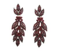 Geometric Statement Drop Earrings Shiny Stone Crystal Earrings Statement Drop Earrings, Crystal, Rhinestone