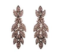 Geometric Statement Drop Earrings Shiny Stone Crystal Earrings Statement Drop Earrings, Crystal, Rhinestone