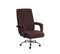 Geometric Stretch Chair Covers Washable For Dining Room, Kitchen, Hotel Wedding Ceremony Durable Polyester Spandex Slipcovers(Brown,L)