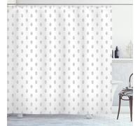 Geometric Stripes Oval Short Shower Curtain 120 x 150 cm