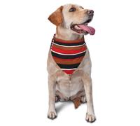 Geometric stripes Pet Bandana-Triangle Scarf for Cats Dogs Adjustable