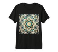 Geometric Traditional Andalusian Moroccan Cellular Tile Premium T-Shirt
