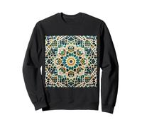 Geometric Traditional Andalusian Moroccan Cellular Tile Sweatshirt