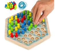 Geometric Triangle Chess Game - Innovative Rubber Band Battle Board, Logical Strategy Puzzle for Kids, Brain-Boosting Educational Toy | Interactive Family Intelligence Game for Home Classroom Fun