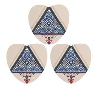 Geometric Triangle Pattern Car Air Freshener, 3 Pcs Love form Hanging Air Freshener Cards, Long Lasting Fragrance Scented Cards for Car, Home, Office Black-style