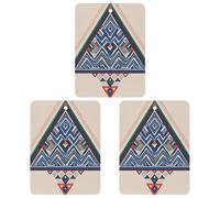 Geometric Triangle Pattern Car Air Freshener, 3 Pcs Square Hanging Air Freshener Cards, Long Lasting Fragrance Scented Cards for Car, Home, Office White-style