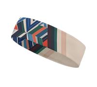 Geometric Triangle Pattern Headbands for Women & Men Sports Headband, Fits All Head Sizes, Ultra Absorbent & Non-Slip Sweatband for Running, Yoga, Gym