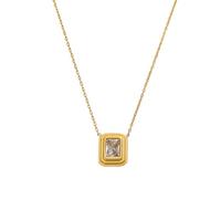 Geometric Triangle Square Step Pendant Necklace For Women, A Beautiful And Versatile That Can Be Worn With Any Style