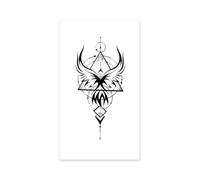 Geometric Triangle Wings Temporary Tattoo Sticker Durable Waterproof One To Two Weeks For Arm