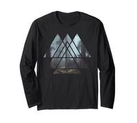 Geometric Triangles Forest And Woods Long Sleeve T-Shirt