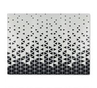 Geometric Triangles Glass Chopping Board Benjamin Tate Design Natural One Size