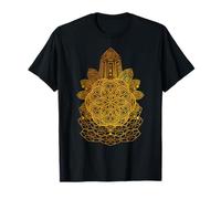 Geometric Tribal Seed of Life Sacred Geometry Mandala Art T-Shirt