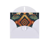 Geometric Tribes Greeting Card With Envelope (160 x 120 mm) for Birthday/Wedding/Invitation/Christmas/New Year