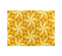Geometric Vanilla Flower Yellow,500 Pieces Puzzles for Adults-Wooden Jigsaw Puzzle for Adults Elderly