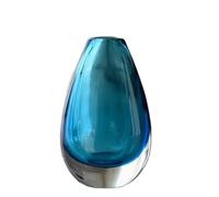 Geometric Vase Modern Blown Thick Bottom Small Mouth Colorful Mini Decoration Wide Dinner Desktop Hydroponics Black And White Vase(Color07)