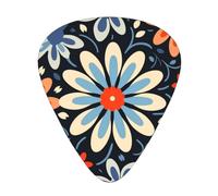 Geometric vector 12 Pack Guitar Picks Plectrums with Organizer Storage Box, ABS Material Picks for Acoustic & Electric Guitar, 3 Thickness Options