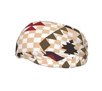 Geometric Vector Fashion Sports Decoration Sweatband for Stretchable, Breathable, Soft,