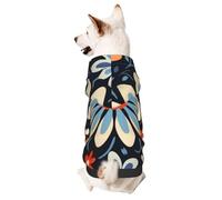 Geometric Vector Pet Clothes for Dogs - Soft and Warm Dog Hoodie Sweater, Suitable for Small and Medium-Sized Dogs and Cats,Black