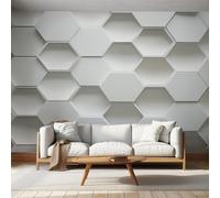 Geometric Wallpaper, Abstract Modern Honeycomb Beehive Wall Mural, Wallpaper for Bedroom Living Room, Home Decor, Photo Wall Paper, 390 x 260 cm &B01